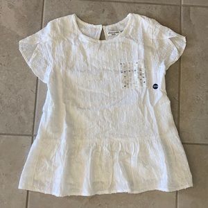 COPY - Abercrombie Kids White Peplum Top Blouse